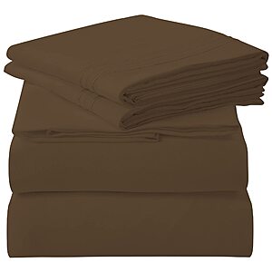 [Prime] 4-Piece ROYALE LINENS Soft Brushed Cal King Sheets Set $9.99 + Free Shipping