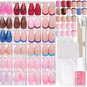 [Prime] Beetles 720-Piece 24-Color All-in-One Press On Nails Kits: Candy Mix $9.02, Prism Pop $9.49 w/ S&S & More + Free Shipping