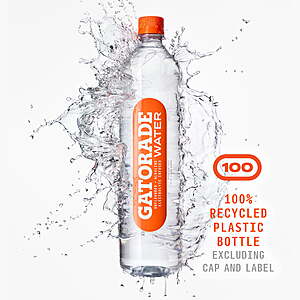 $9.47 with $3 WMT CASH BACK  FS Walmart+ or Pick Up Gatorade Electrolyte Purified Water, Unflavored, 1 Liter Bottles, 6 Pack  Lim 2 offers