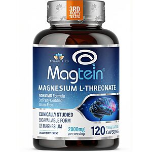 YMMV Prime Day: Magnesium L Threonate, Magtein 2000mg 90count 40% off with S&S $11