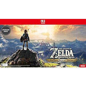 The Legend of Zelda: Breath of the Wild Nintendo Switch 2 Upgrade Pack $7 (Digital Code)