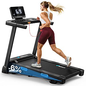 Prime: MERACH Treadmill w/ 0-15% Incline, 2.5HP Brushless Motor, 0.5-7.5 MPH (300 lbs. Capacity) $200.06 + Free Shipping