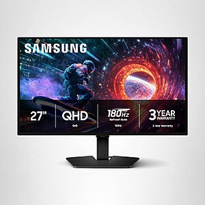 Samsung 27" Odyssey OLED G5 2560x1440 QHD 180Hz QD-OLED Gaming Monitor $339.95 + Free Shipping