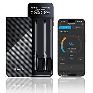GoveeLife Smart Wireless WiFi Meat Thermometer 2 Probes + $25 Amazon Credit $51.43 + FS