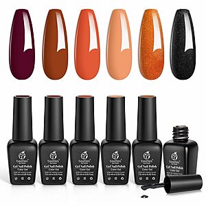 [Prime] Beetles 6-Color Autumn Leaves Gel Nail Polish Set $6.28 w/ S&S + Free Shipping