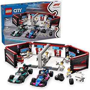 [Prime] $55.99 | 678-Piece LEGO City: Formula 1 - F1 Garage & Mercedes-AMG & Alpine Cars (60444, 2025) at Amazon