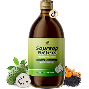 [Prime] iMATCHME 16-Oz Soursop Bitters Liquid w/ Black Seed, Moringa & Turmeric $9.49 + Free Shipping