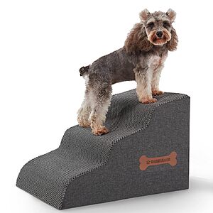 [Prime] 15.7" 3-Step Nordjager Non-Slip Pet Stairs for Small Dogs/Cats $17.32 + Free Shipping