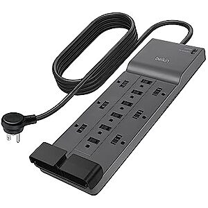 [Resale, AC] $18.33 | 12-Outlet Belkin 3940 Joules Surge Protector Power Strip w/ 8' Cable (Used - Like New) at Amazon