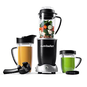 $107.32: nutribullet Rx Blender, Hot and Cold Blender, 1700W, 1L Pitcher & 30oz Cup, Black (N17-1001)