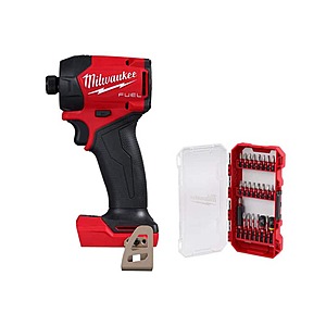 Milwaukee M18 FUEL SURGE 18V Lithium-Ion Brushless Cordless 1/4 in. Hex Impact Driver (Tool-Only) w/ Bit Kit $134