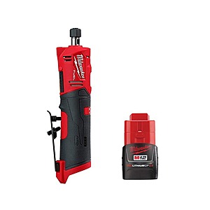 Milwaukee M12 Fuel 12-Volt Lithium-Ion Brushless Cordless 1/4 in. Straight Die Grinder with M12 2.0 Ah Battery $182