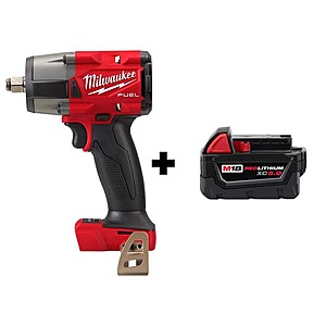 Milwaukee M18 FUEL Gen-2 18V Lithium-Ion Brushless Cordless Mid Torque 1/2 in. Impact Wrench with (1) 5.0 Ah Battery $251