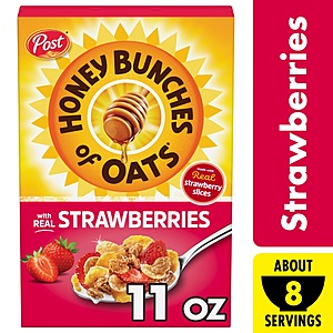 Select Post Cereals For $1.49 (eg., Honey Bunches of Oats, Fruity Pebbles), Kroger, Fred Meyer, Ralphs, etc., 10-16.6 oz