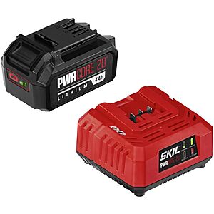 SKIL PWR CORE 20 20V 4.0Ah Battery & Charger Starter Kit $66.49 + Free Shipping