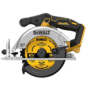 $119.00: DEWALT 20V MAX 6-1/2 in. Brushless Cordless Circular Saw, Tool Only (DCS565B)