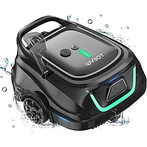 [Prime] WYBOT A1 Robotic Pool Cleaner w/ Dual Layer Filtration, 130-Minute Runtime & 4 Cleaning Modes $158.99 + Free Shipping