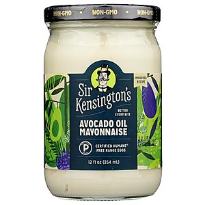 6-Pack 12-Ounce Sir Kensington's Avocado Oil Mayonnaise $24.68 + Free Shipping w/ Prime or on $35+
