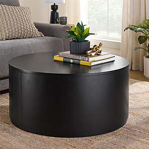$49.70 - Better Homes & Gardens Miller Drum Coffee Table, Black