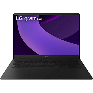 LG gram Pro 17: 17" QHD+ 144Hz IPS, Intel Ultra 7 255H, RTX 5050, 16GB LPDDR5-8400, 1TB SSD $1319.99