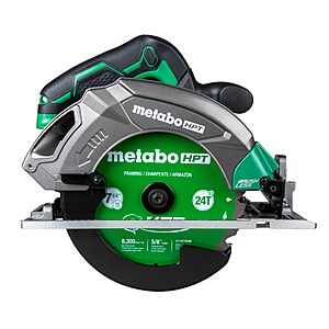 Metabo HPT MultiVolt 18-volt 7-1/4-in Brushless Cordless Circular saw (Tool only) | C1807DAQ4M $107.37