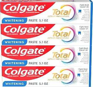 4-Pack 5.1-Oz Colgate Total Whitening Toothpaste $9.09 w/ S&S + Free Shipping w/ Prime or on orders over $35