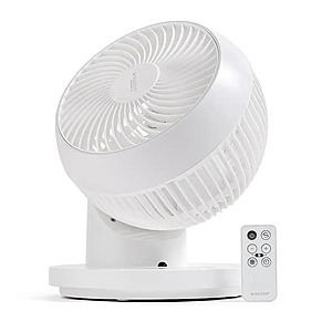 IRIS USA WOOZOO Fan with Remote, 360° Oscillating Fan, Desk Fan - White $39.99 Bestbuy.com