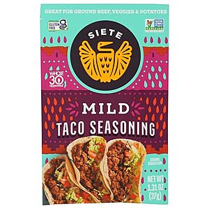 [AC] $2.69 | 2 × Siete Mild Taco Seasoning Mix ($1.34 each) at Amazon