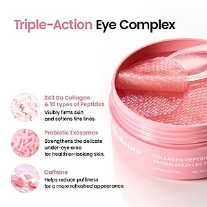 BIODANCE 60-Count Collagen Peptide Eye Patches for Under Eye Bags & Fine Lines $12.65 w/ S&S + Free Shipping w/ Prime or on $35+