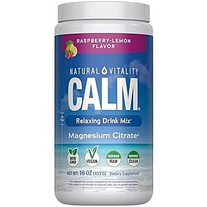 [SnS] $14.16* | 16-Oz Natural Vitality Calm Magnesium Citrate Powder at Amazon