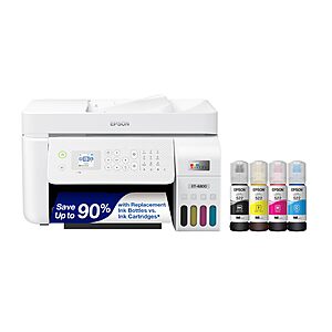 Epson EcoTank ET-4800 Wireless All-in-One Cartridge-Free Supertank Printer $199.99 + Free S&H at Amazon