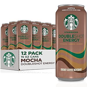 [SnS] $20.99 | 12-Pack 15 fl oz Starbucks Doubleshot Energy Coffee Drink (Mocha) at Amazon ($1.75 each)