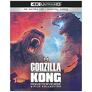 $44.90* | Godzilla/Kong Monsterverse: 5-Film Collection (4K Ultra HD + Digital) at Amazon