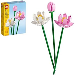 $7.79* | 220-Piece LEGO Lotus Flowers Building Set at Amazon