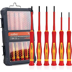 [Prime] HORUSDY 6-Piece 1000V Insulated Mini Screwdriver Set w/ Magnetic Tip $14.99 + Free Shipping