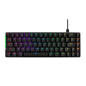 ASUS ROG Falchion Ace 65% RGB Compact Gaming Mechanical Keyboard $49.99 + Free S&H at Amazon