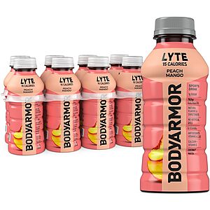 8-Pack 12-Oz BODYARMOR LYTE Peach Mango Electrolyte Drink $4.38 w/ S&S + Free Shipping w/ Prime or on $35+
