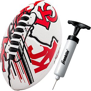 Franklin Sports 8.5" Kansas City Chiefs Mini Football w/ Air Pump $10.48 + Free Shipping w/ Prime or on $35+