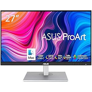 $199 | ASUS ProArt Display 27" Monitor PA278CV - WQHD (2560 x 1440), IPS, 100% sRGB, 100% Rec. 709, ΔE < 2 at Amazon