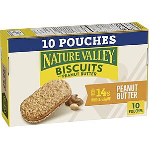 [SnS, AC] $27.92* | 8 × 10-Count 1.35oz Nature Valley Biscuit Sandwiches (Peanut Butter) ($3.49 each) at Amazon