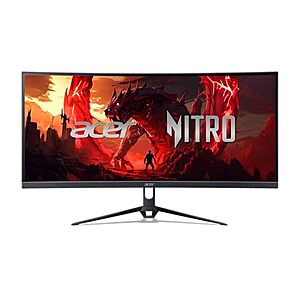 $132.99* | 29.5″ Acer Nitro WQHD 2560 x 1440 1800R 200Hz 1ms Curved Gaming Monitor at Amazon