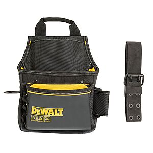 DEWALT Carpenter Polyester Tool belt one_size in Black | DWST540101 $24.98