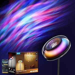 $125.99* | Govee RGBIC Uplighter Floor Lamp w/ Ripple Projector at Amazon