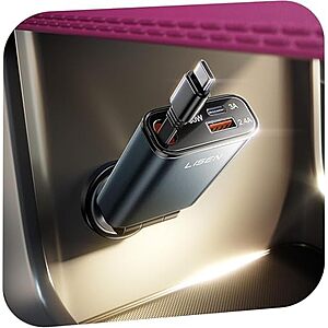 [AC] $8.05* | LISEN Up to 72W Retractable USB-C Car Charger at Amazon