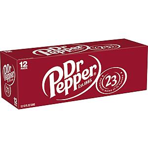 Dr Pepper Soda, 12 fl oz cans, 12 pack for about $5 a pack from Amazon $5.04