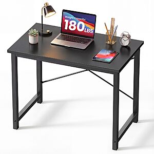 DUMOS 32 Inch Small Computer Desk for Home Office, Black $19.99