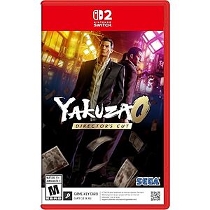 $24.88* | Yakuza 0: Director’s Cut (Switch 2, Game-Key Card) at Amazon