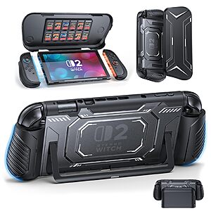 FASTSNAIL Dockable Case for Nintendo Switch 2 with Front Cover, TPU Switch 2 Protective Cover with Split Design $14.99