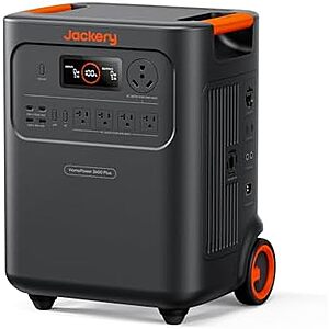 $1424* | Jackery HomePower 3600 Plus 3584Wh 3600W LiFePO4 Portable Power Station at Amazon
