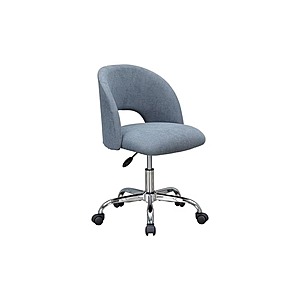 Mainstays Fabric Upholstered Open Back Office Chair (Grey) $25.55 + Free Shipping